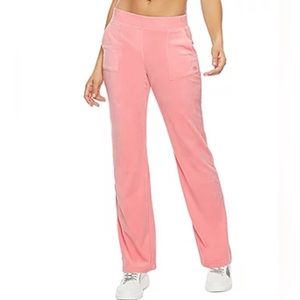 Juicy By Juicy Couture Womens Mid Rise Velour Pants